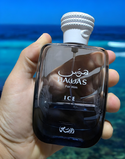 Hawas Ice Rasasi for Men 12 Hours Projection